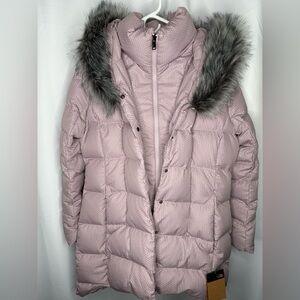 The North Face Women's Fur HD Down Parkina Hooded Puffer Jacket Parka size xl